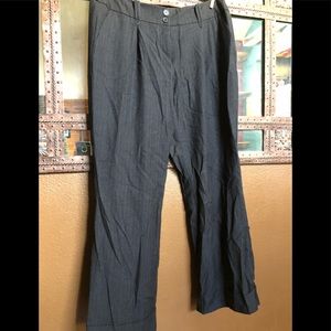 Pinstriped suit pants